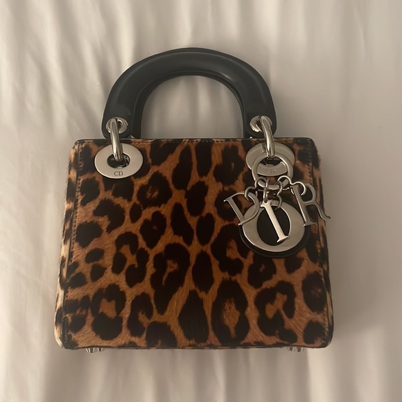 Lady Dior Mini Leopard Ponyhair Bag - Picture 2 of 8